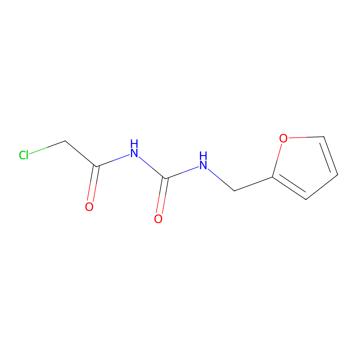 3-(2-Chloroacetyl)-1-((furan-2-yl)methyl)urea molecular structure, CAS 733015-01-5