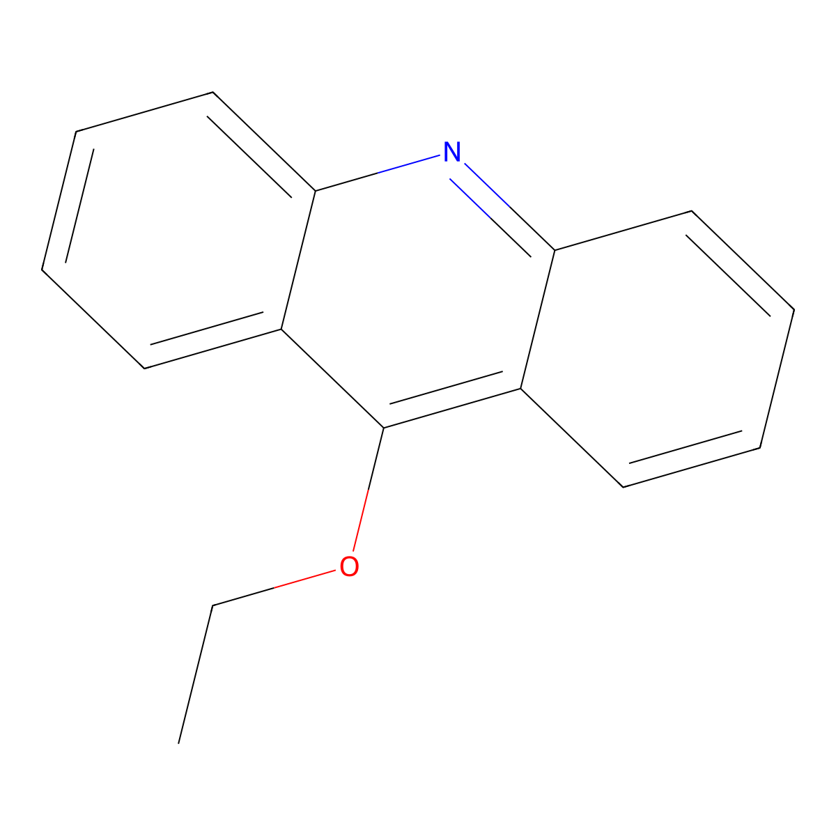 9-Ethoxyacridine molecular structure, CAS 73302-63-3