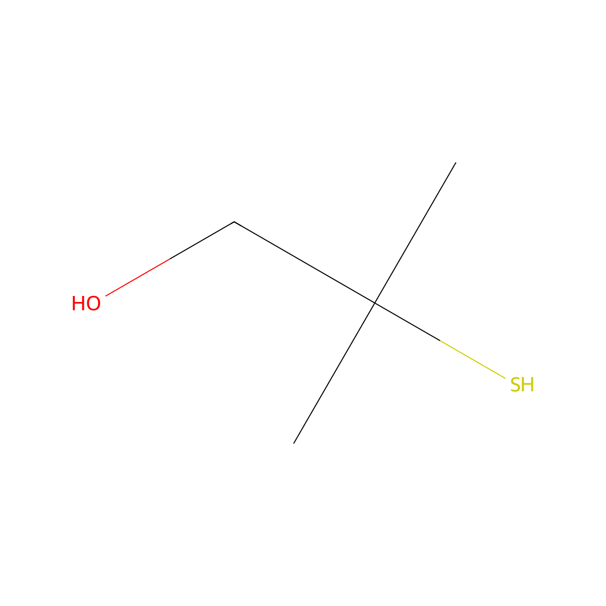 2-Methyl-2-sulfanylpropan-1-ol molecular structure, CAS 73303-88-5