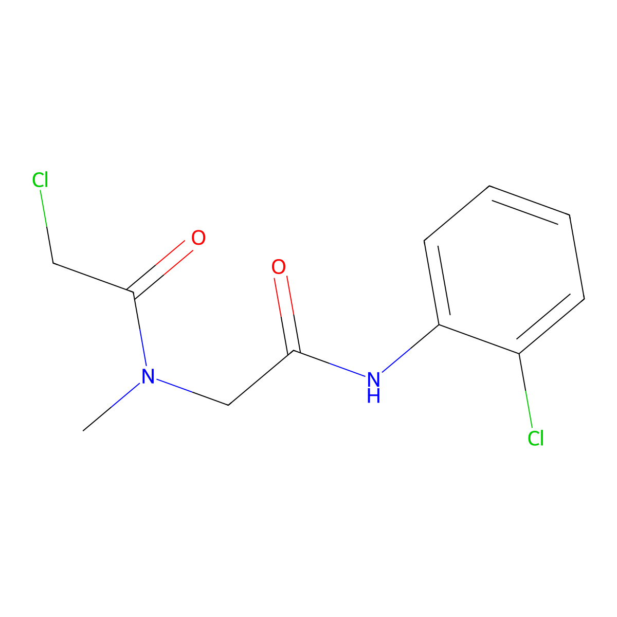 2-chloro-N-{[(2-chlorophenyl)carbamoyl]methyl}-N-methylacetamide molecular structure, CAS 733031-13-5