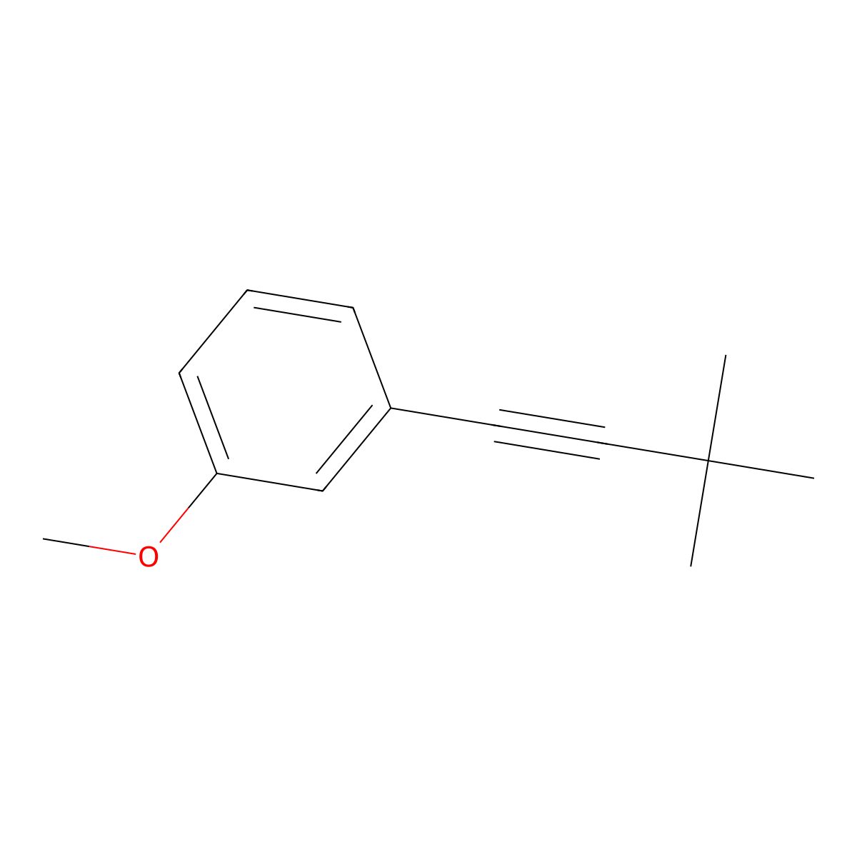 1-Methoxy-3-(3,3-dimethyl-1-butynyl)benzene molecular structure, CAS 733035-89-7