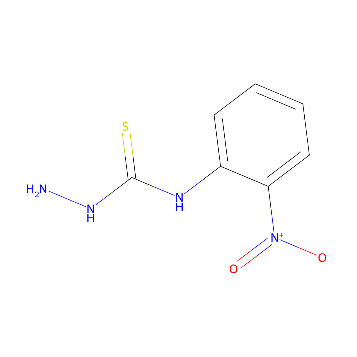 N-(2-Nitrophenyl)hydrazinecarbothioamide molecular structure, CAS 73305-12-1