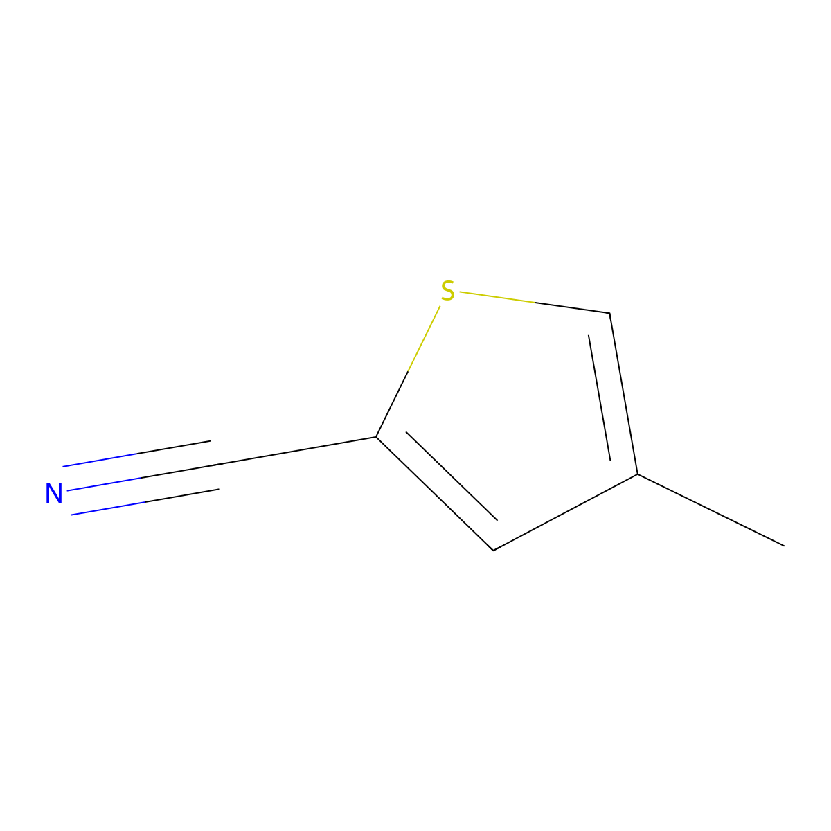 4-Methylthiophene-2-carbonitrile molecular structure, CAS 73305-93-8