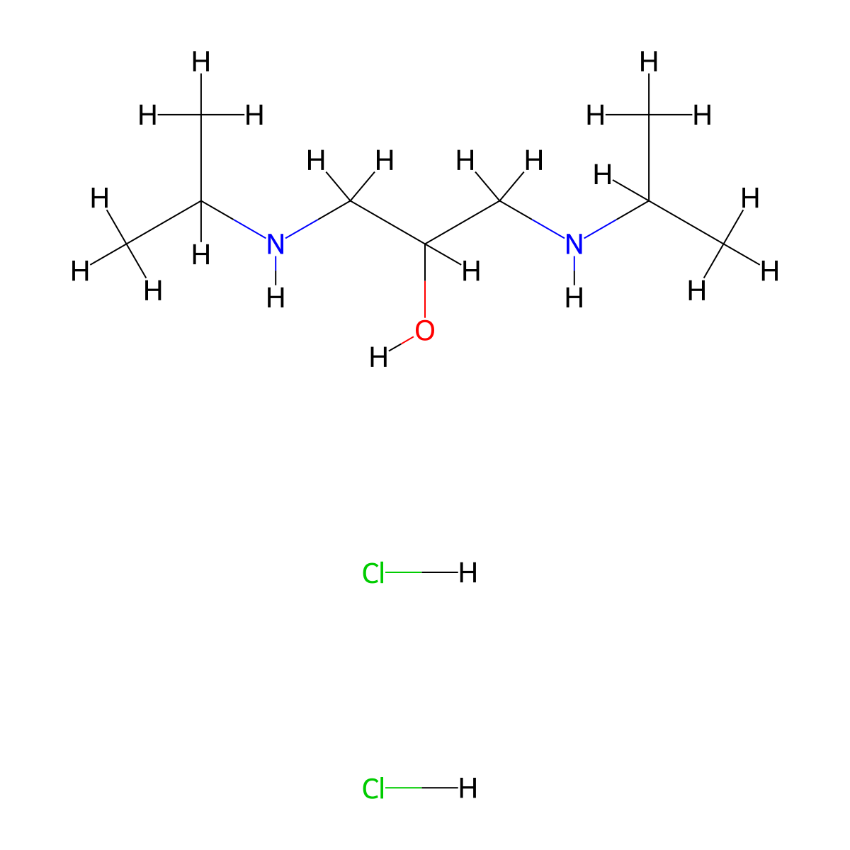 1,3-Bis[(1-Methylethyl)aMino]-2-propanol Dihydrochloride molecular structure, CAS 73313-36-7