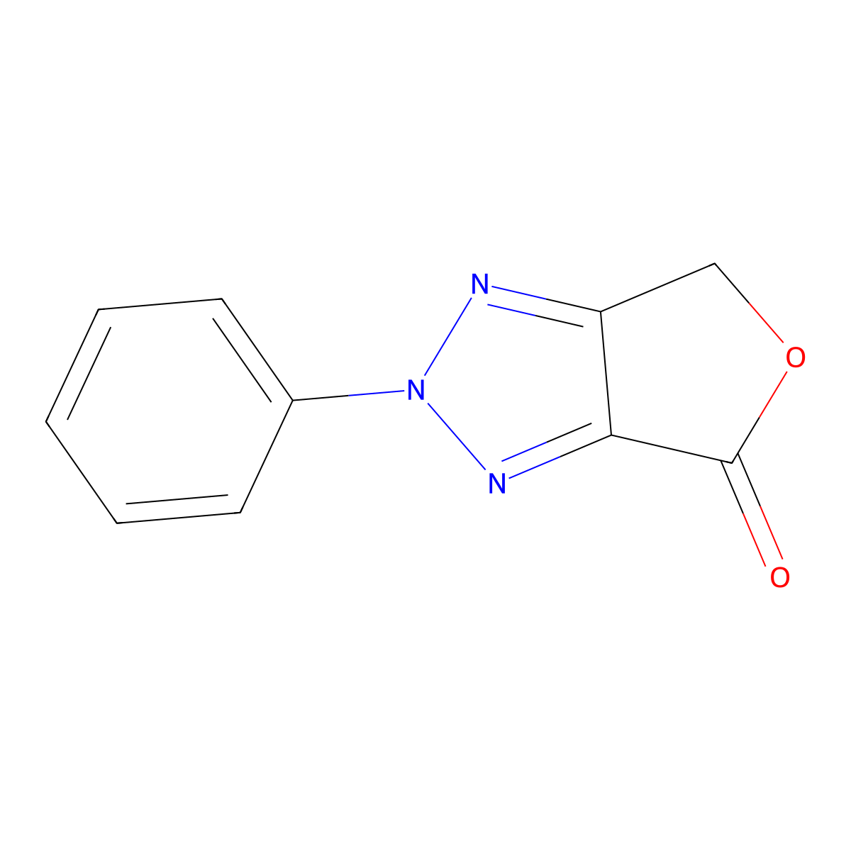 2-phenyl-2H-furo[3,4-d][1,2,3]triazol-4(6H)-one molecular structure, CAS 73314-46-2
