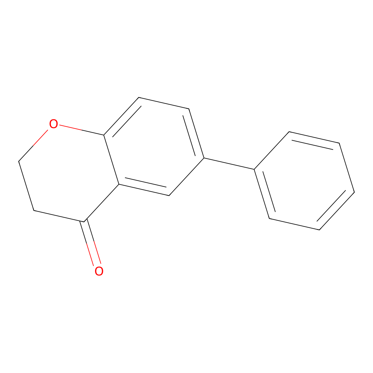 6-Phenyl-3,4-dihydro-2h-1-benzopyran-4-one molecular structure, CAS 73316-17-3