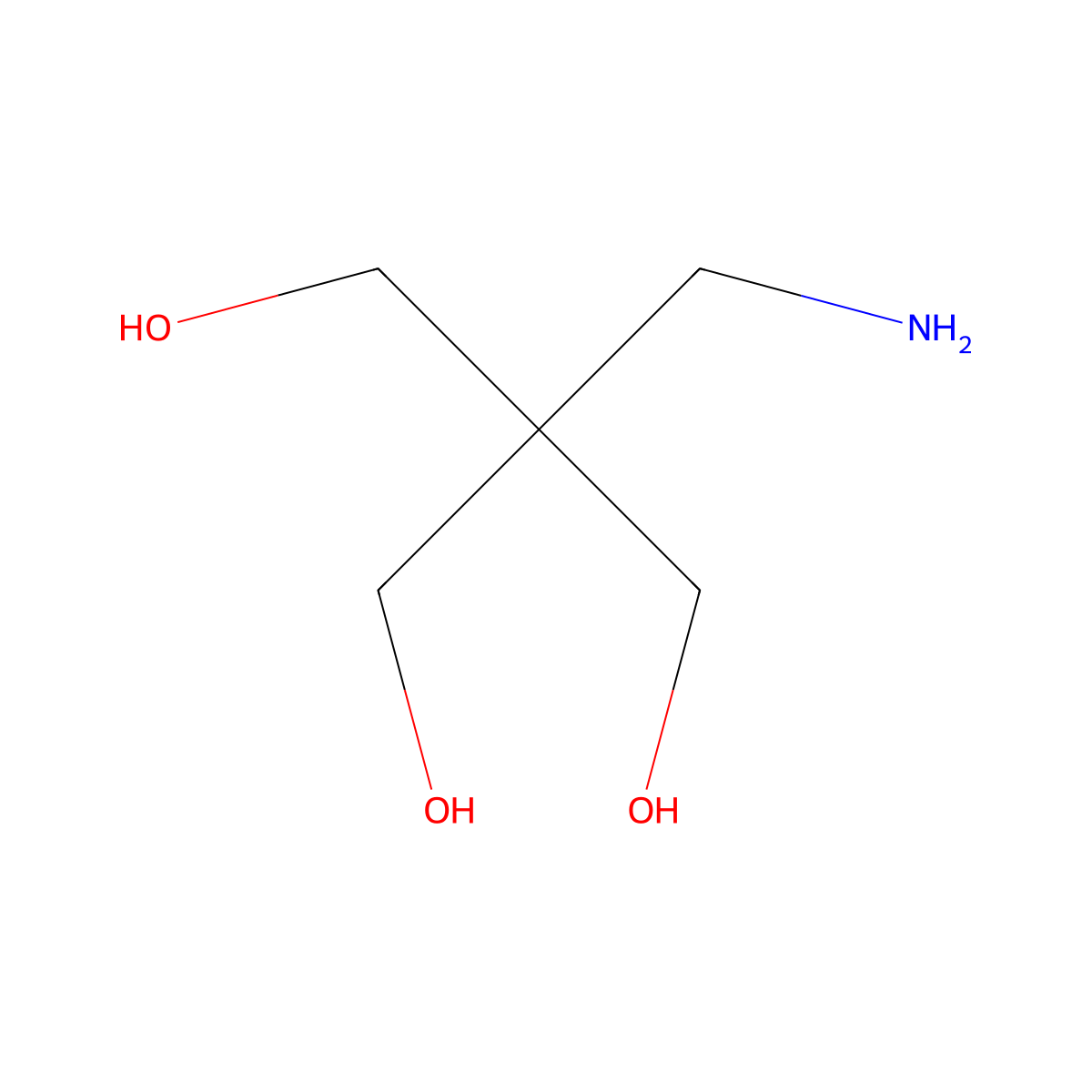 2-(Aminomethyl)-2-(hydroxymethyl)-1,3-propanediol molecular structure, CAS 7332-39-0