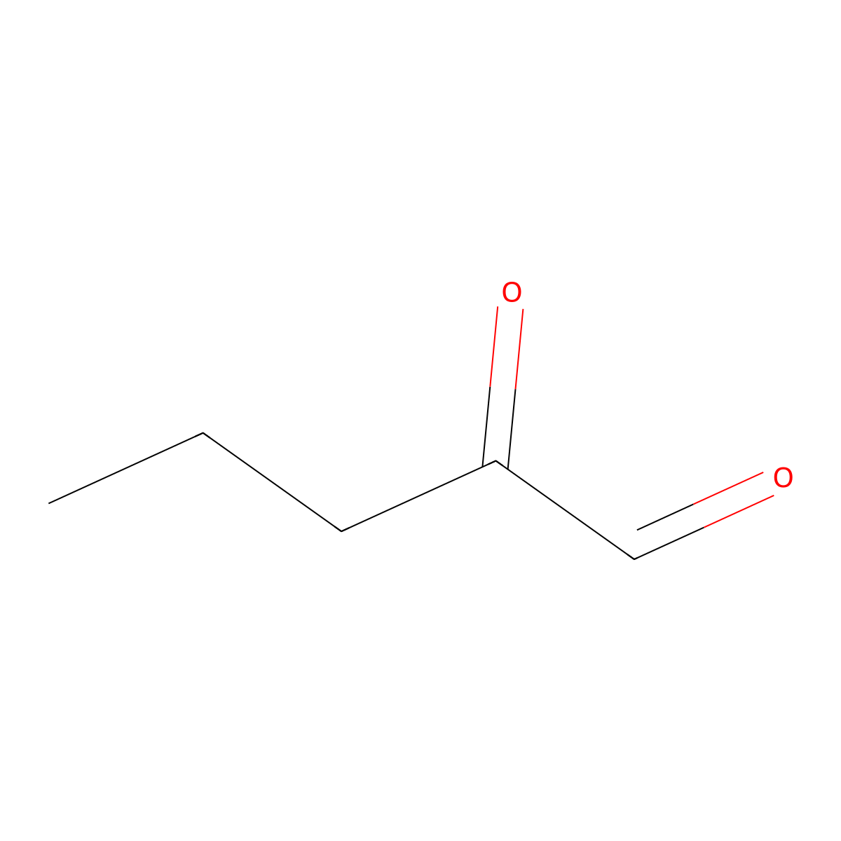 2-Oxopentanal molecular structure, CAS 7332-93-6
