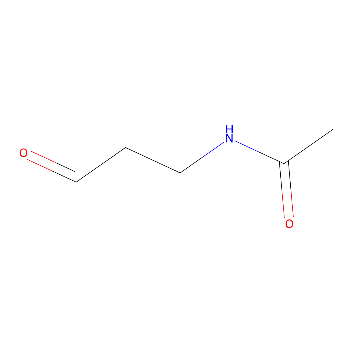 3-Acetamidopropanal molecular structure, CAS 73323-68-9