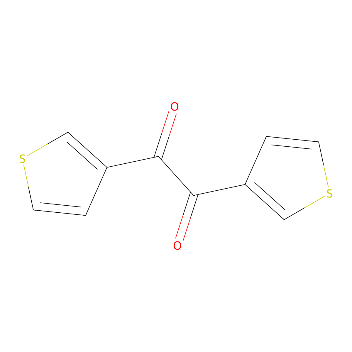 Bis(thiophen-3-yl)ethane-1,2-dione molecular structure, CAS 7333-08-6