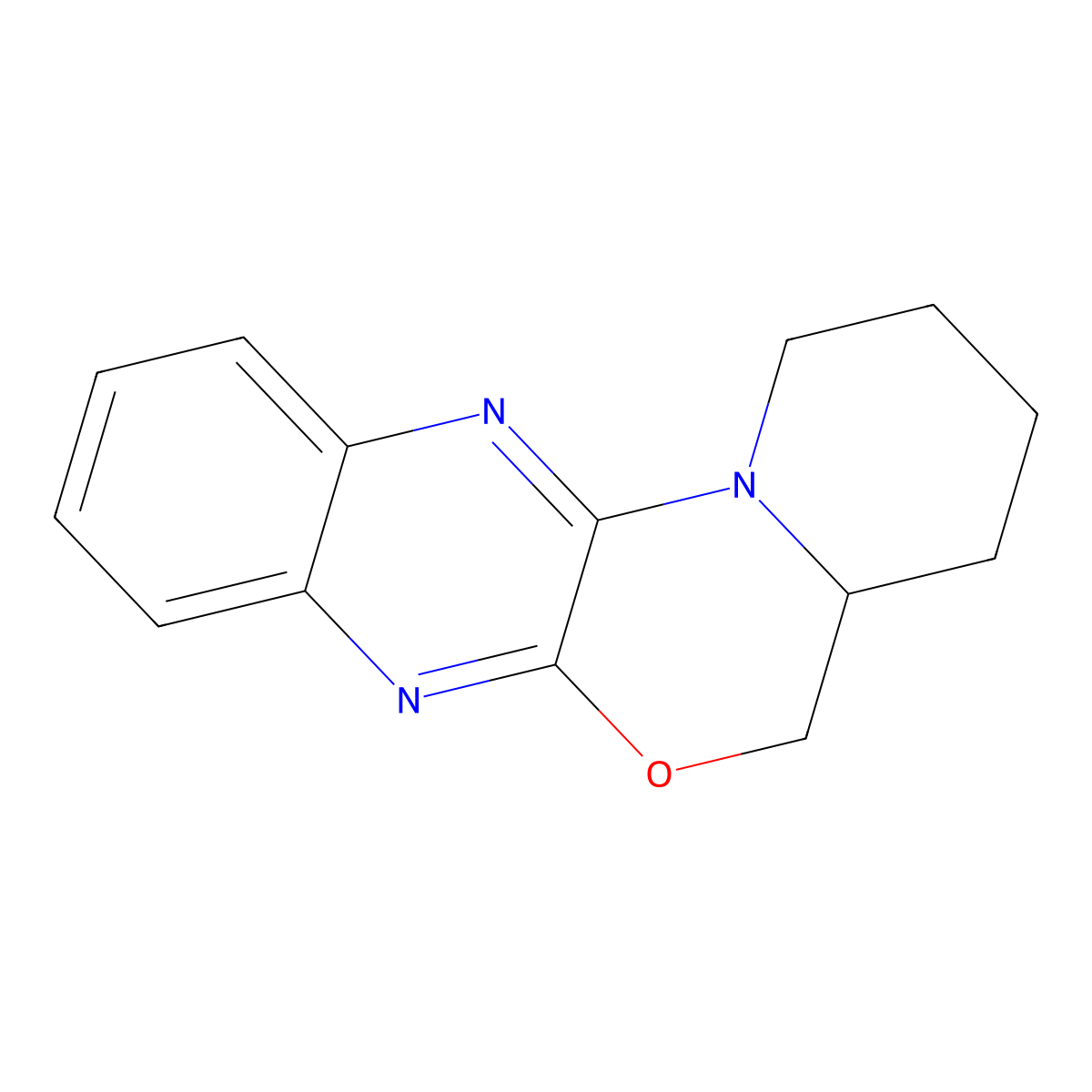 1,2,3,4,4a,5-Hexahydropyrido[1',2':4,5][1,4]oxazino[2,3-b]quinoxaline molecular structure, CAS 73332-34-0