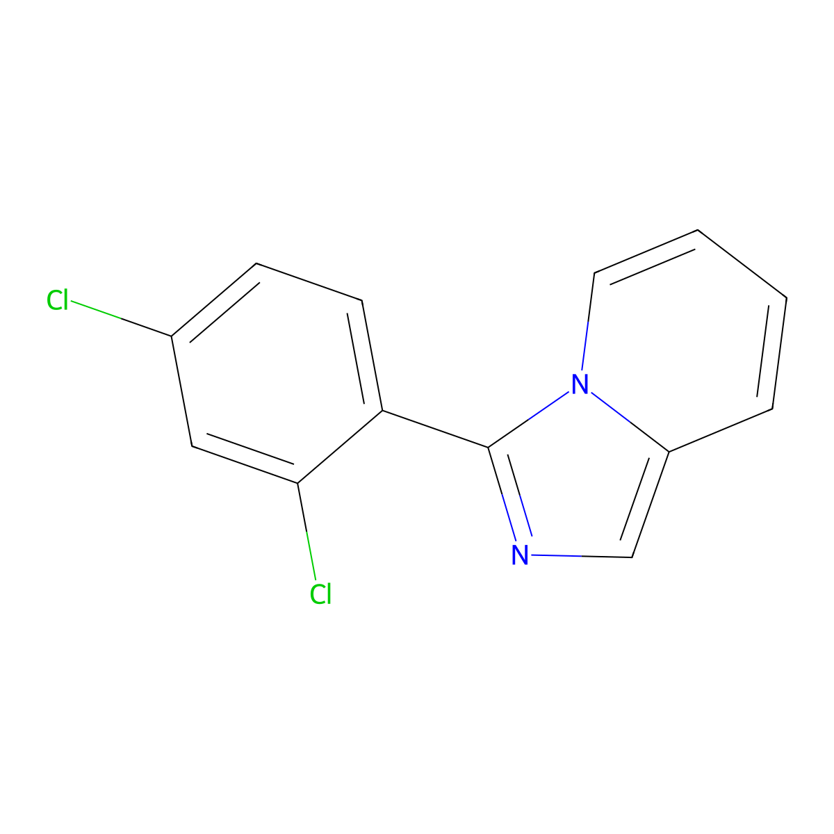 3-(2,4-Dichlorophenyl)imidazo[1,5-a]pyridine molecular structure, CAS 73332-54-4