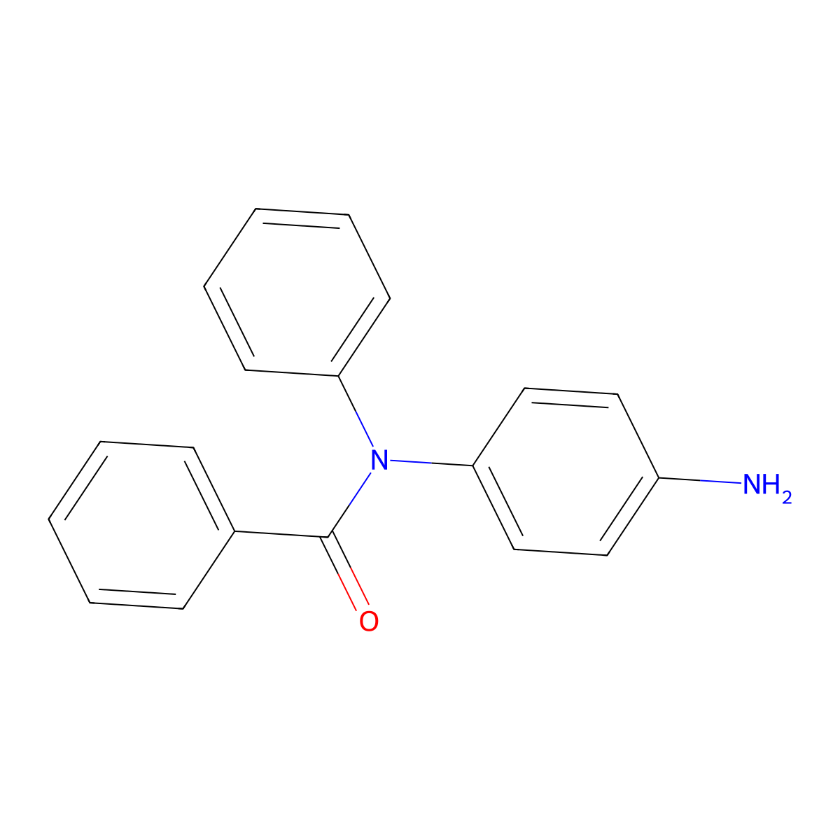 N-(4-aminophenyl)-N-phenylbenzamide molecular structure, CAS 73333-83-2