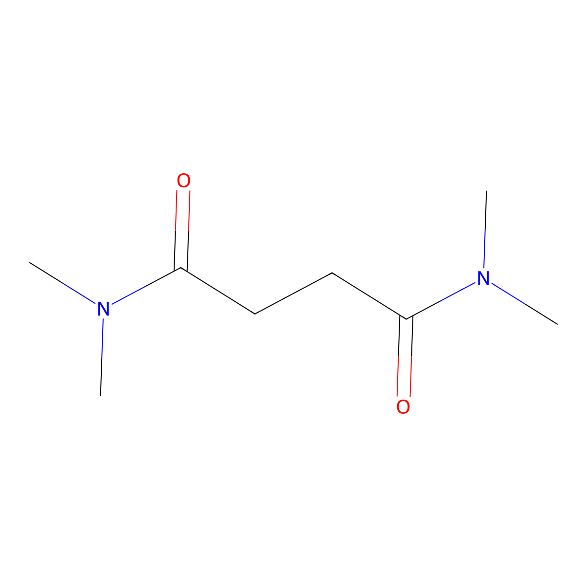 Tetramethylsuccinamide molecular structure, CAS 7334-51-2