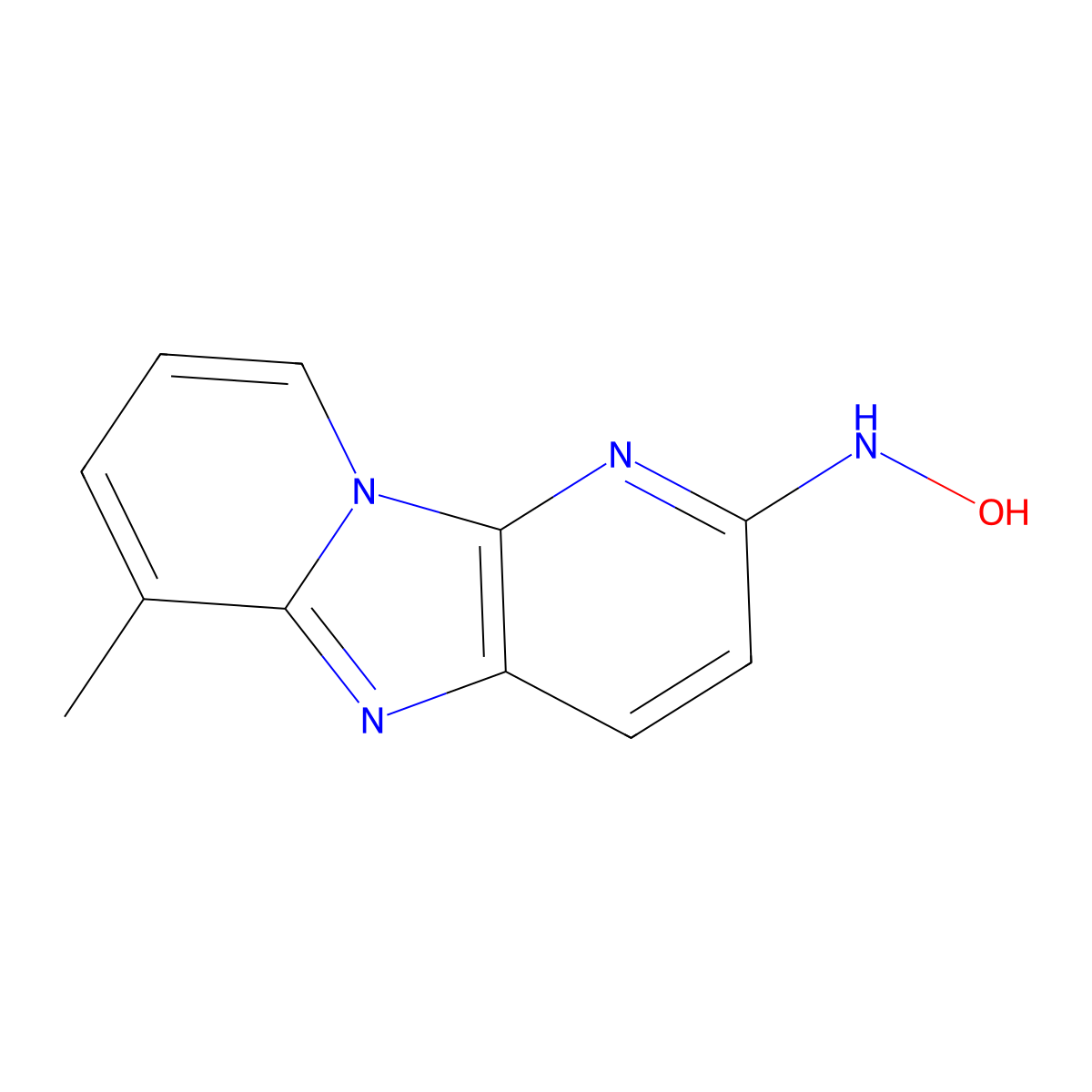 N-Hydroxy-6-methylpyrido(3',2':4,5)imidazo(1,2-a)pyridin-2-amine molecular structure, CAS 73341-53-4