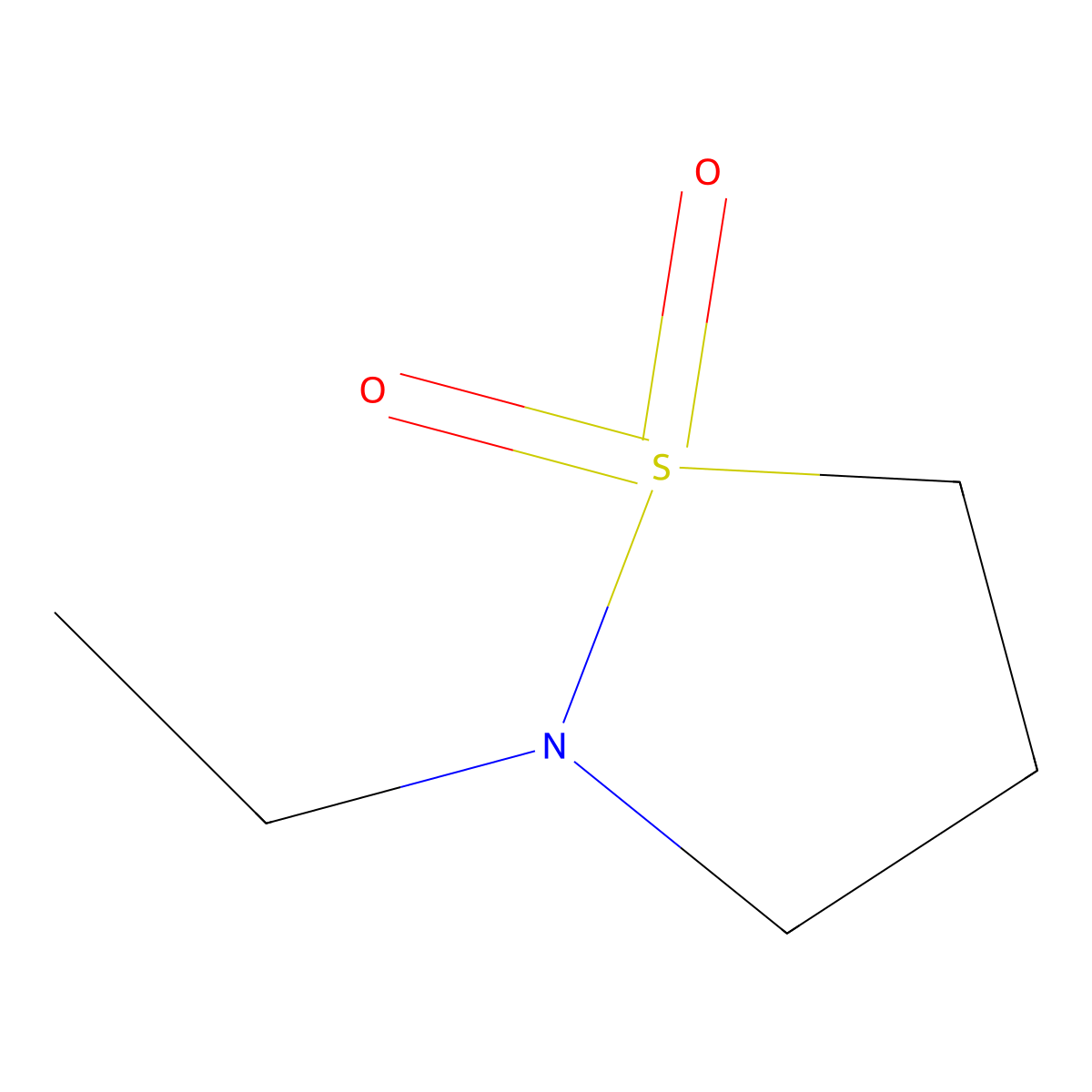 2-Ethylisothiazolidine 1,1-dioxide molecular structure, CAS 73343-04-1