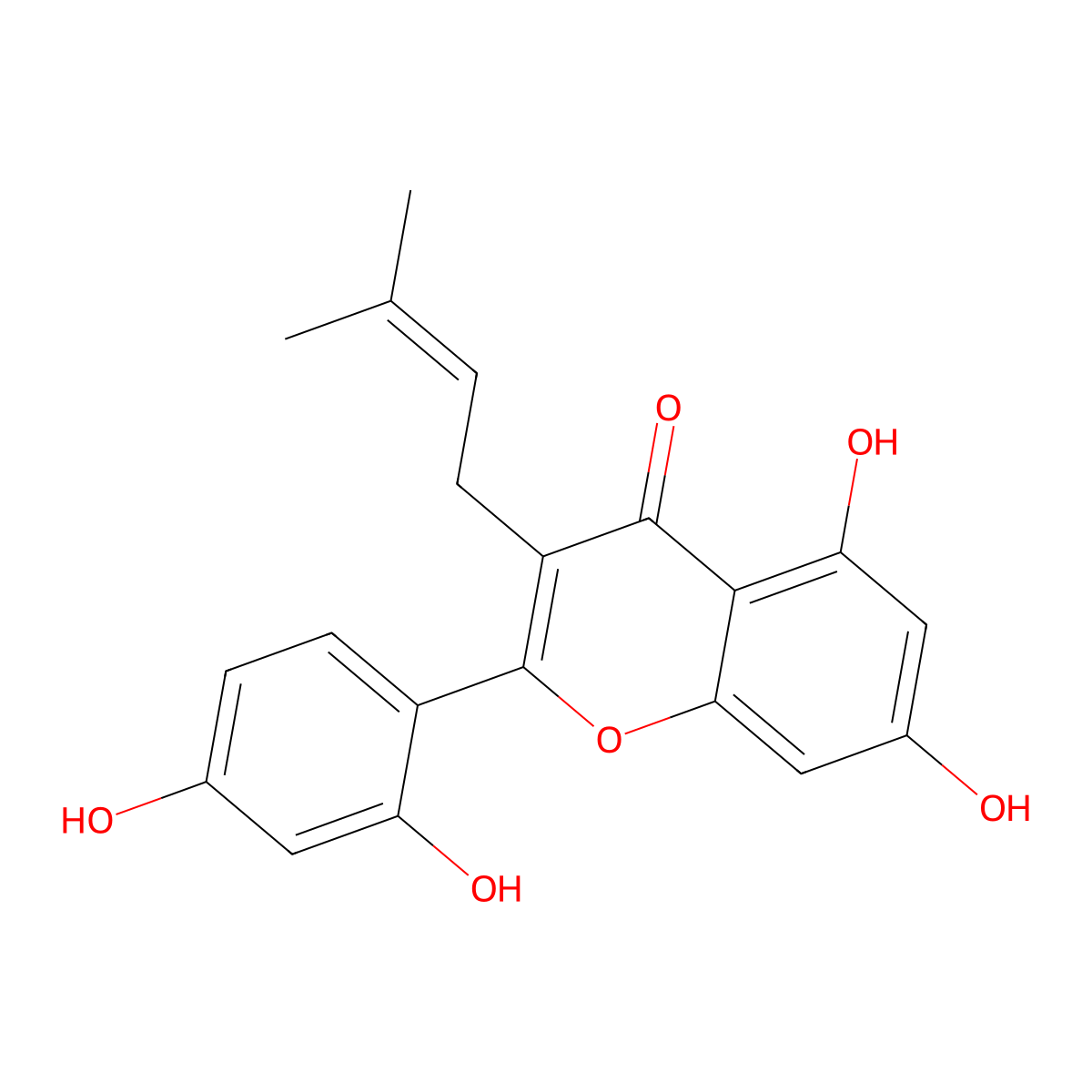 Albanin A molecular structure, CAS 73343-42-7