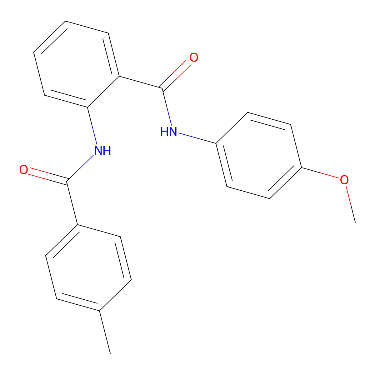 N-(4-methoxyphenyl)-2-[(4-methylbenzoyl)amino]benzamide molecular structure, CAS 73343-46-1