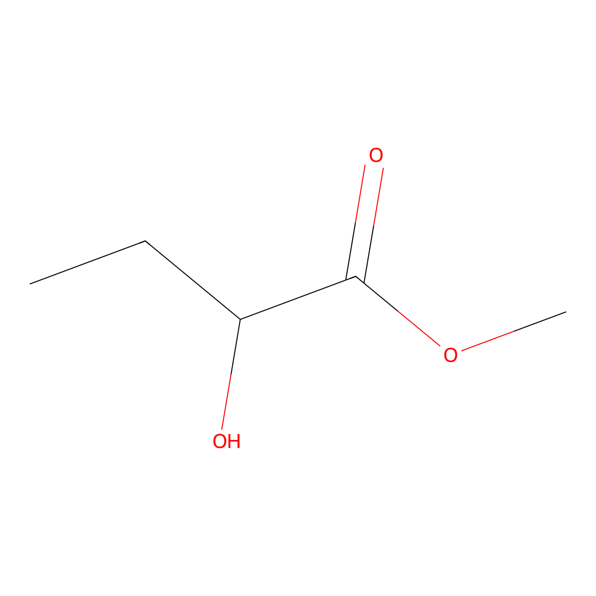 (R)-Methyl 2-hydroxybutanoate molecular structure, CAS 73349-07-2