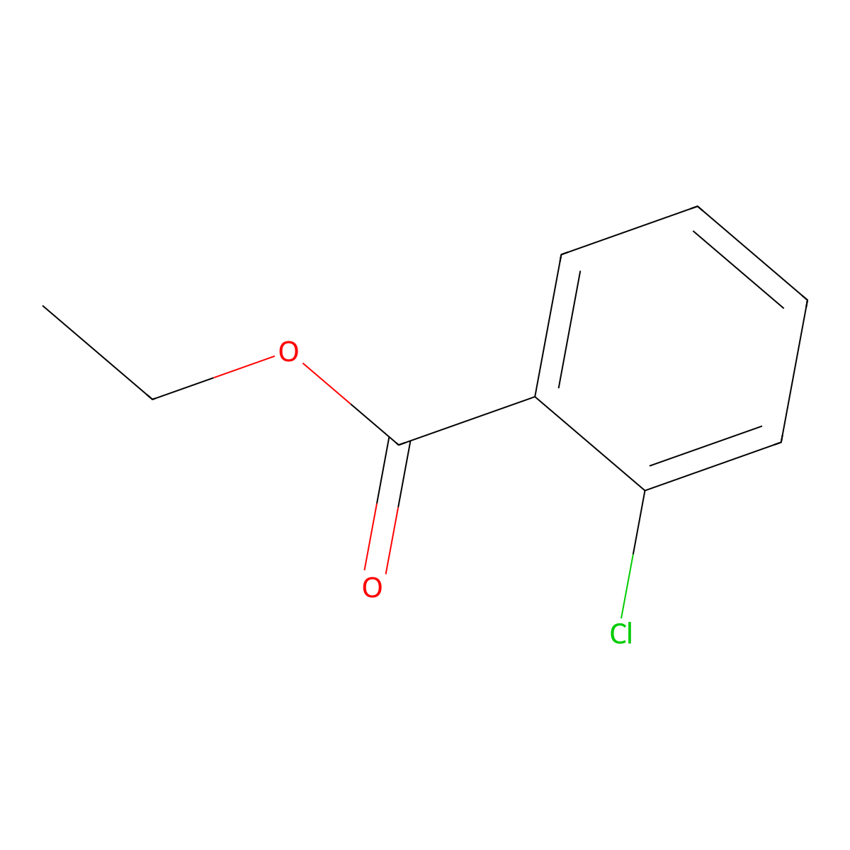 Ethyl 2-chlorobenzoate molecular structure, CAS 7335-25-3