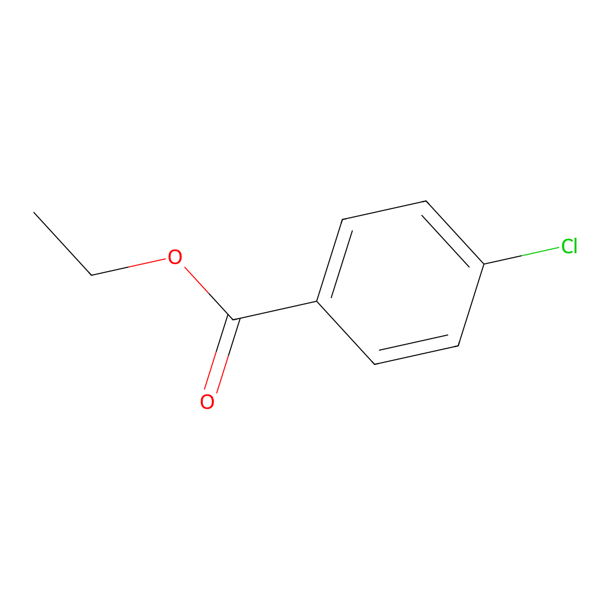 Ethyl 4-chlorobenzoate molecular structure, CAS 7335-27-5