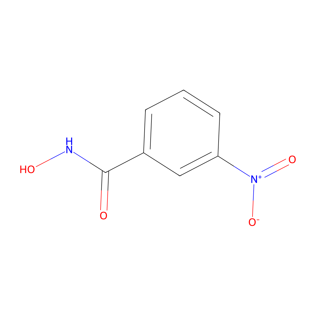 Benzamide, N-hydroxy-3-nitro- molecular structure, CAS 7335-34-4