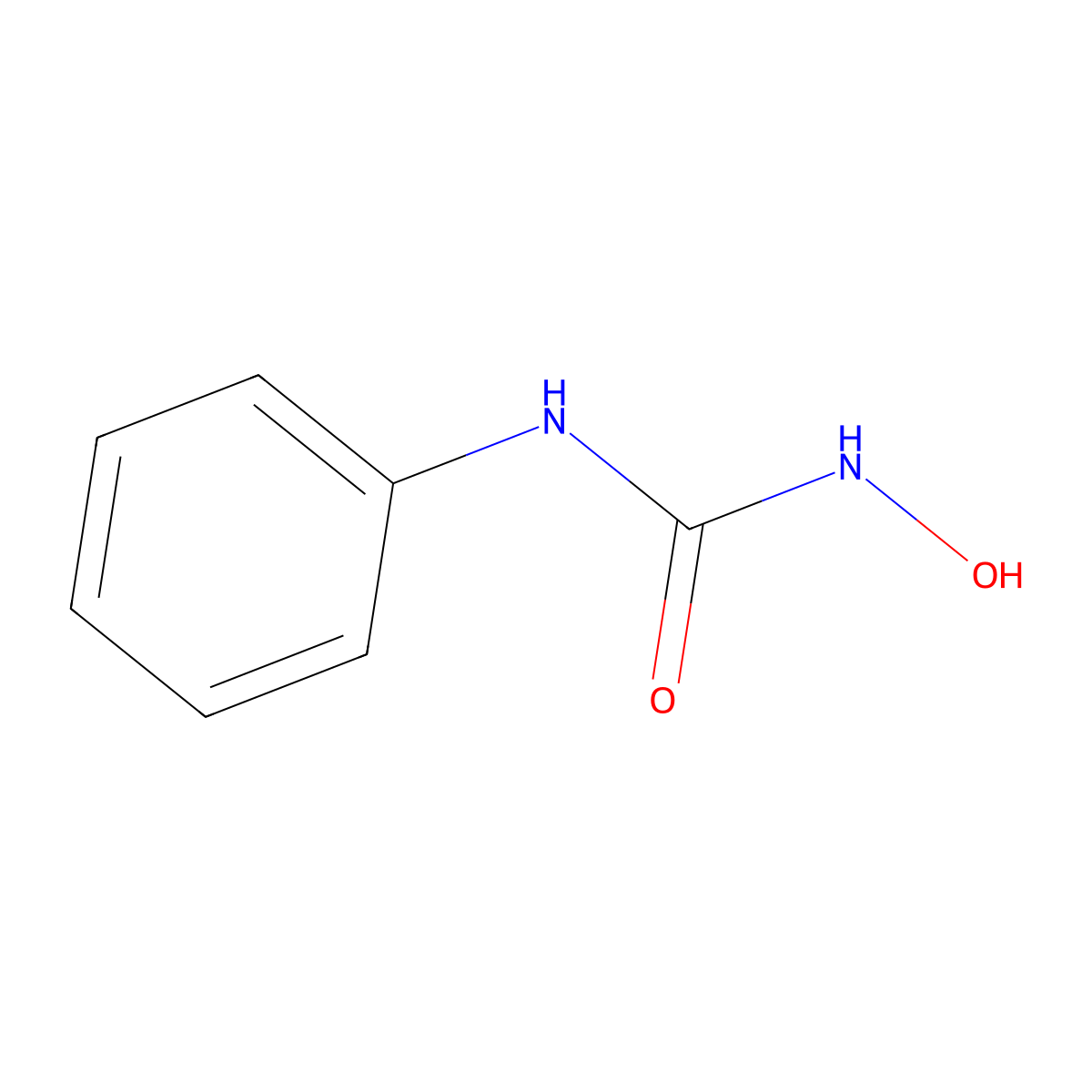 1-Hydroxy-3-phenylurea molecular structure, CAS 7335-35-5