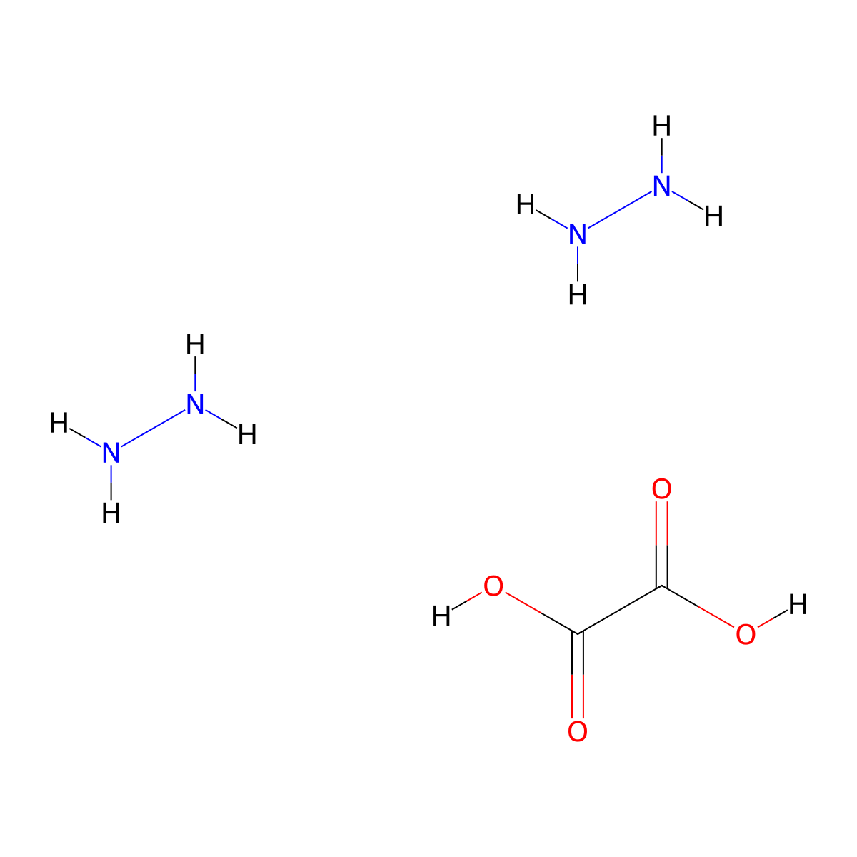Dihydrazine, oxalate molecular structure, CAS 7335-67-3