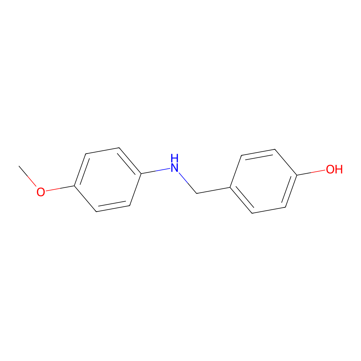 Alpha-(4-methoxyanilino)-P-cresol molecular structure, CAS 73351-21-0