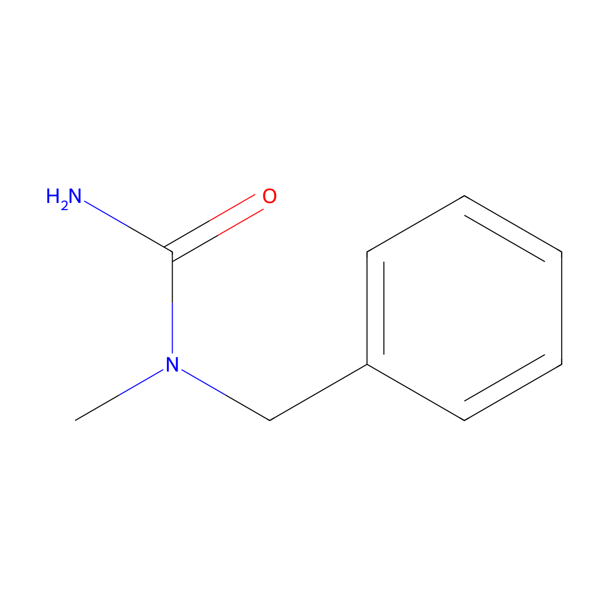 1-Benzyl-1-methylurea molecular structure, CAS 73355-62-1