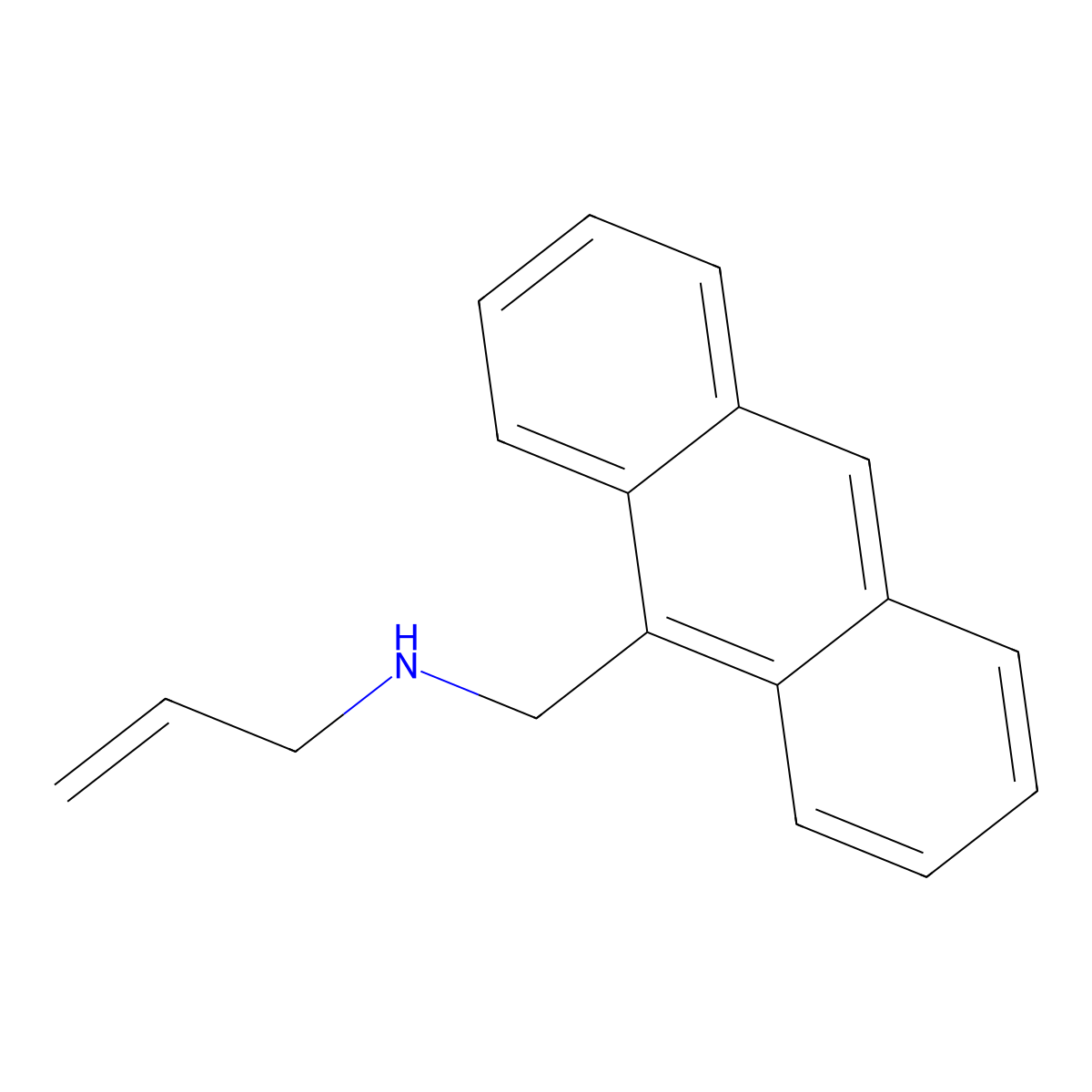 [(Anthracen-9-yl)methyl](prop-2-en-1-yl)amine molecular structure, CAS 73356-18-0