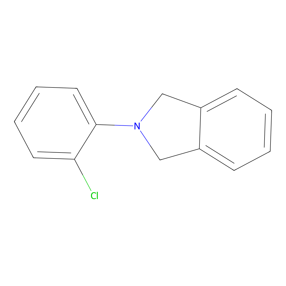 1H-Isoindole, 2-(2-chlorophenyl)-2,3-dihydro- molecular structure, CAS 73357-41-2