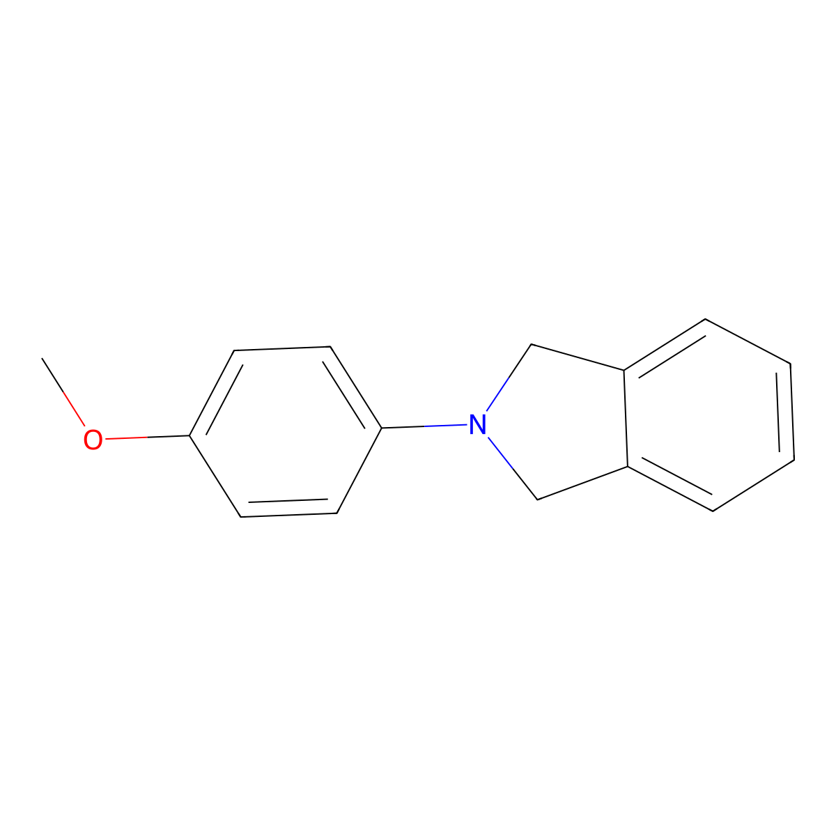 1H-Isoindole, 2,3-dihydro-2-(4-methoxyphenyl)- molecular structure, CAS 73357-44-5