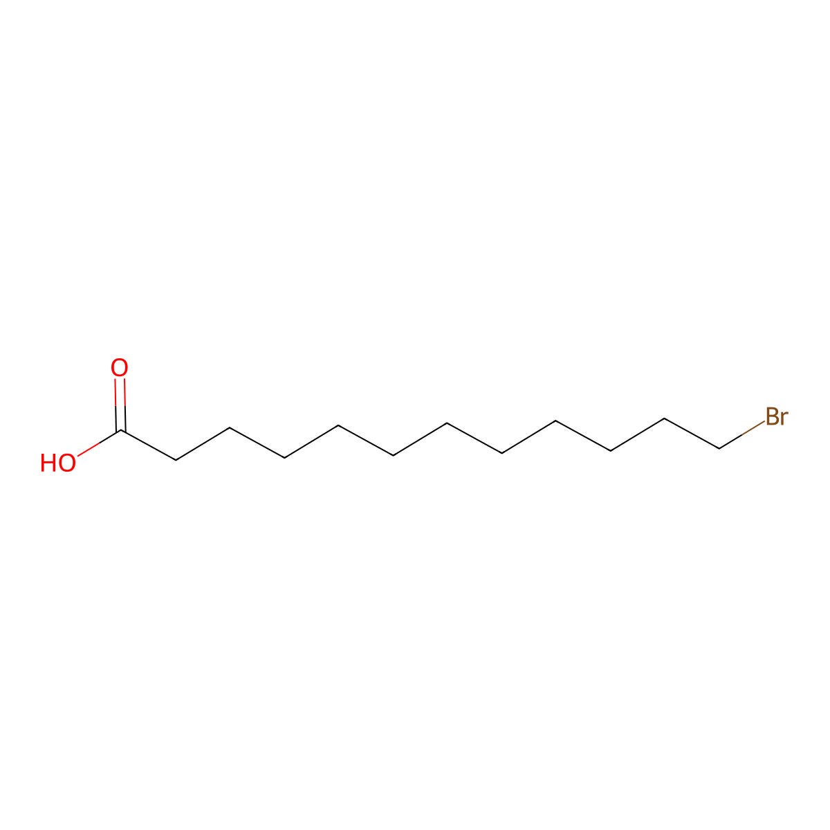 12-Bromododecanoic Acid molecular structure, CAS 73367-80-3