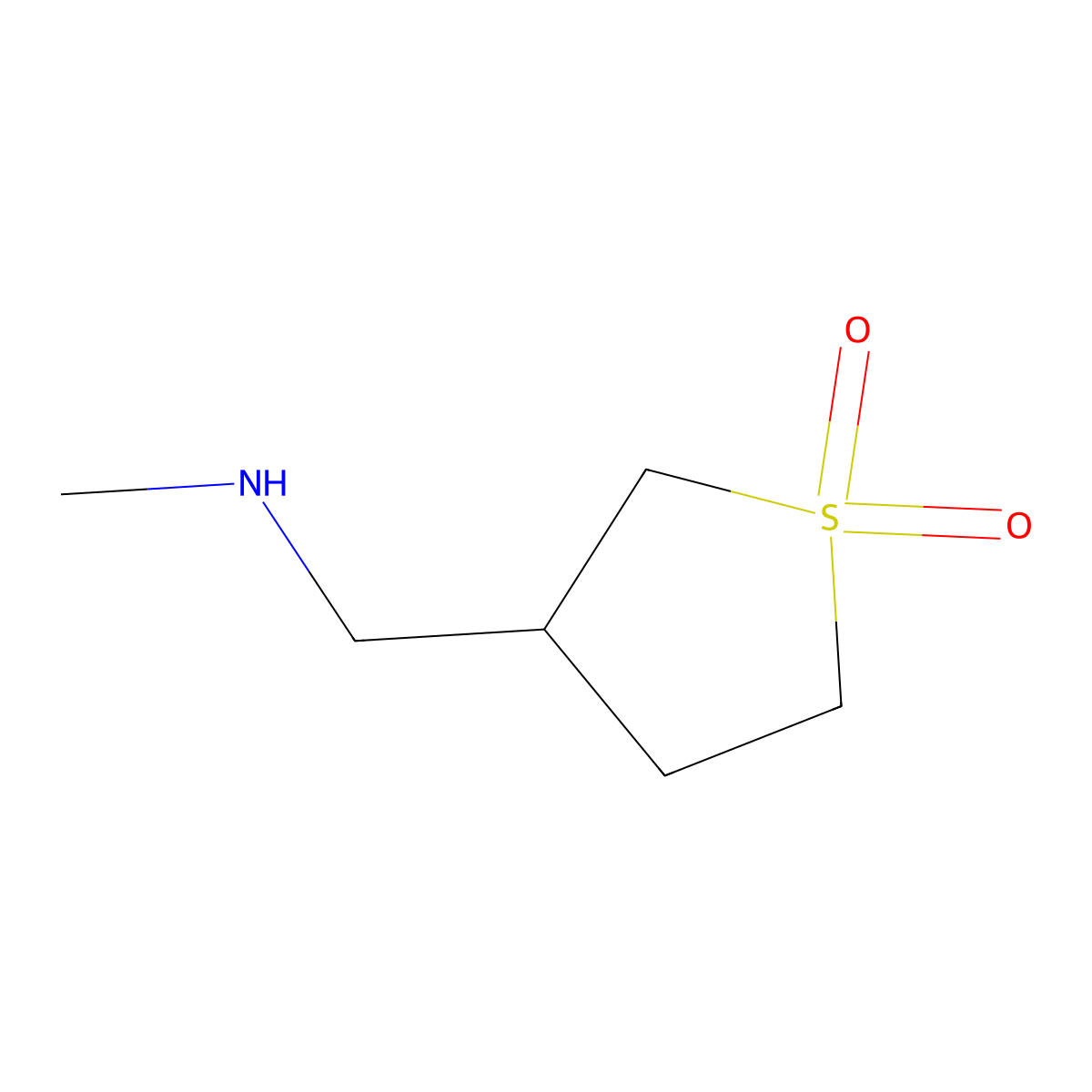 3-[(Methylamino)methyl]-1lambda6-thiolane-1,1-dione molecular structure, CAS 733674-69-6