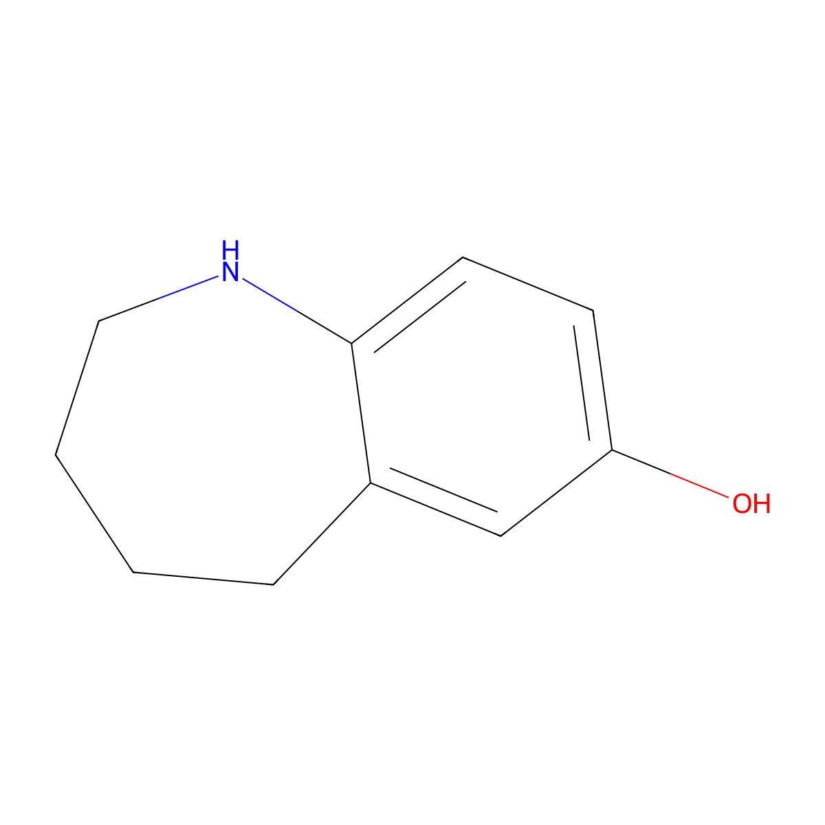 2,3,4,5-tetrahydro-1H-1-benzazepin-7-ol molecular structure, CAS 733683-83-5