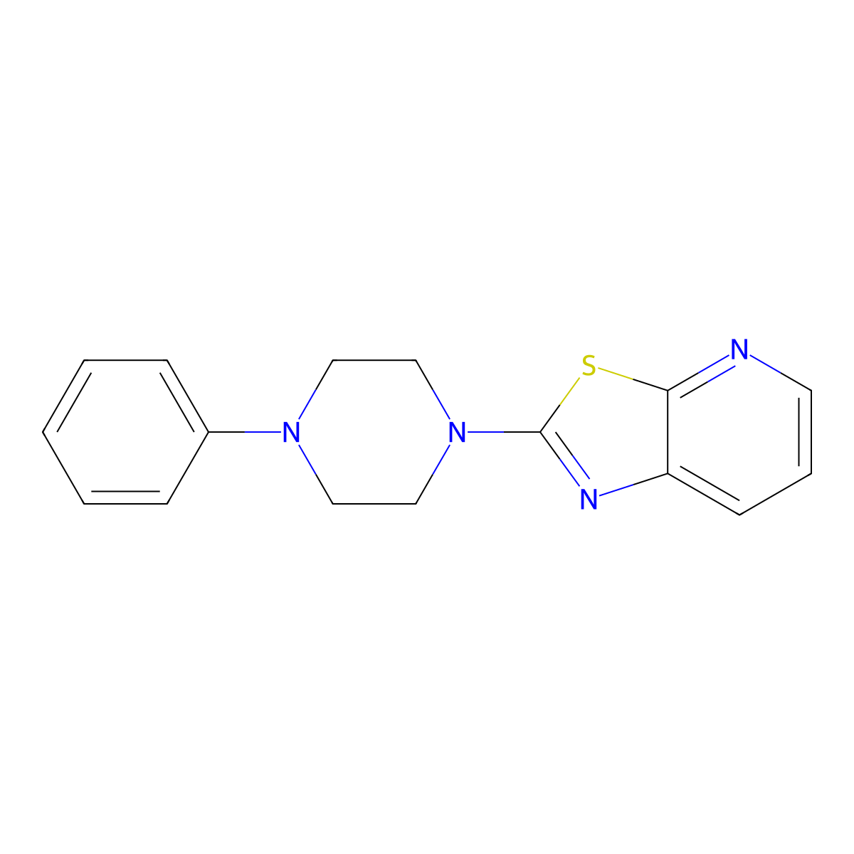 1-Phenyl-4-{[1,3]thiazolo[5,4-b]pyridin-2-yl}piperazine molecular structure, CAS 733686-64-1