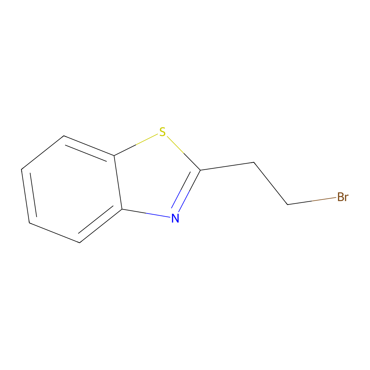 2-(2-Bromoethyl)-1,3-benzothiazole molecular structure, CAS 733698-52-7