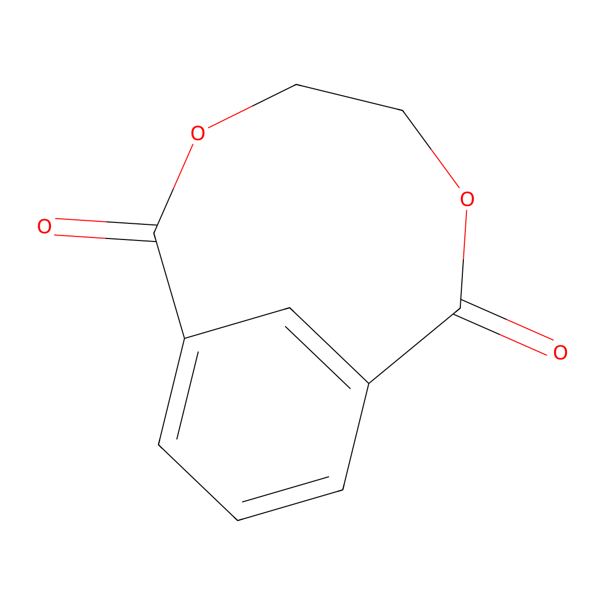 3,6-Dioxabicyclo(6.3.1)dodeca-1(12),8,10-triene-2,7-dione molecular structure, CAS 7337-81-7