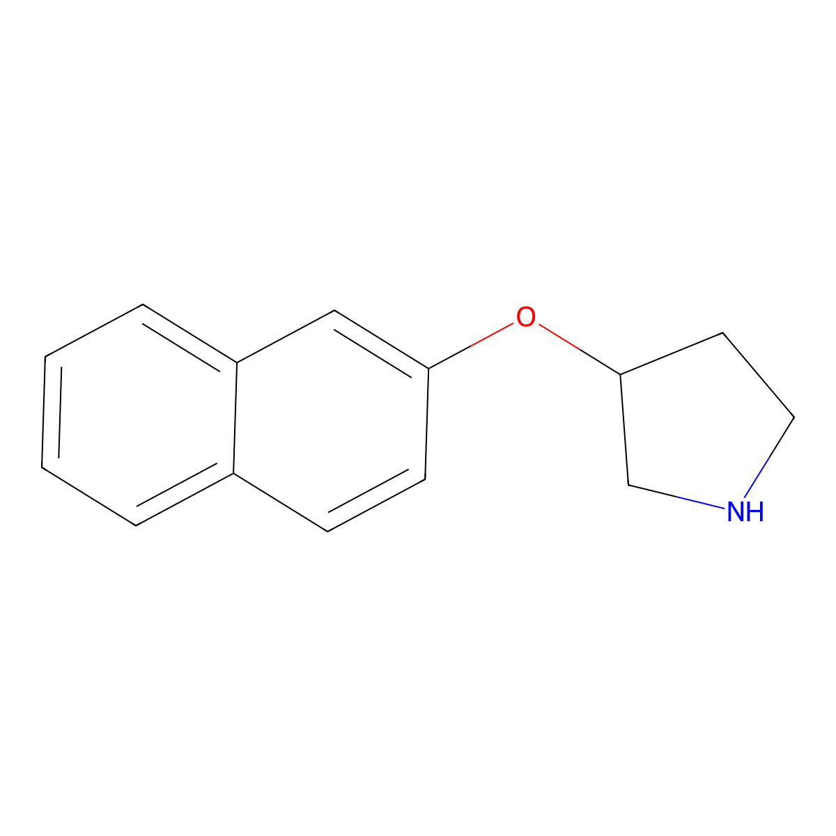 3-(Naphthalen-2-yloxy)pyrrolidine molecular structure, CAS 733710-22-0