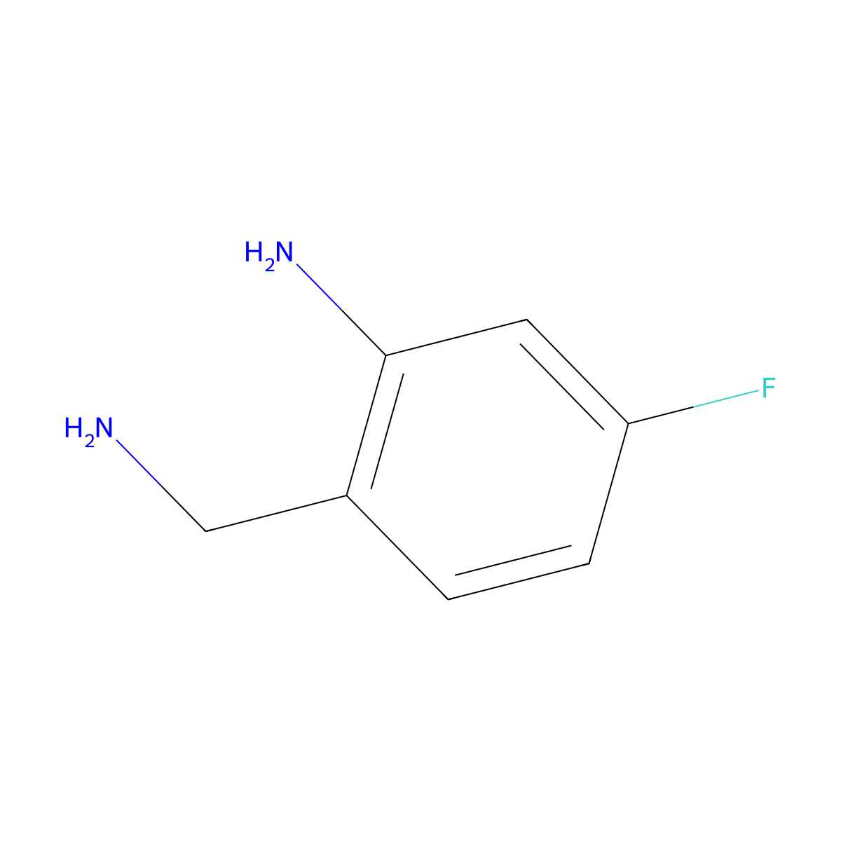 2-(Aminomethyl)-5-fluoroaniline molecular structure, CAS 733736-89-5