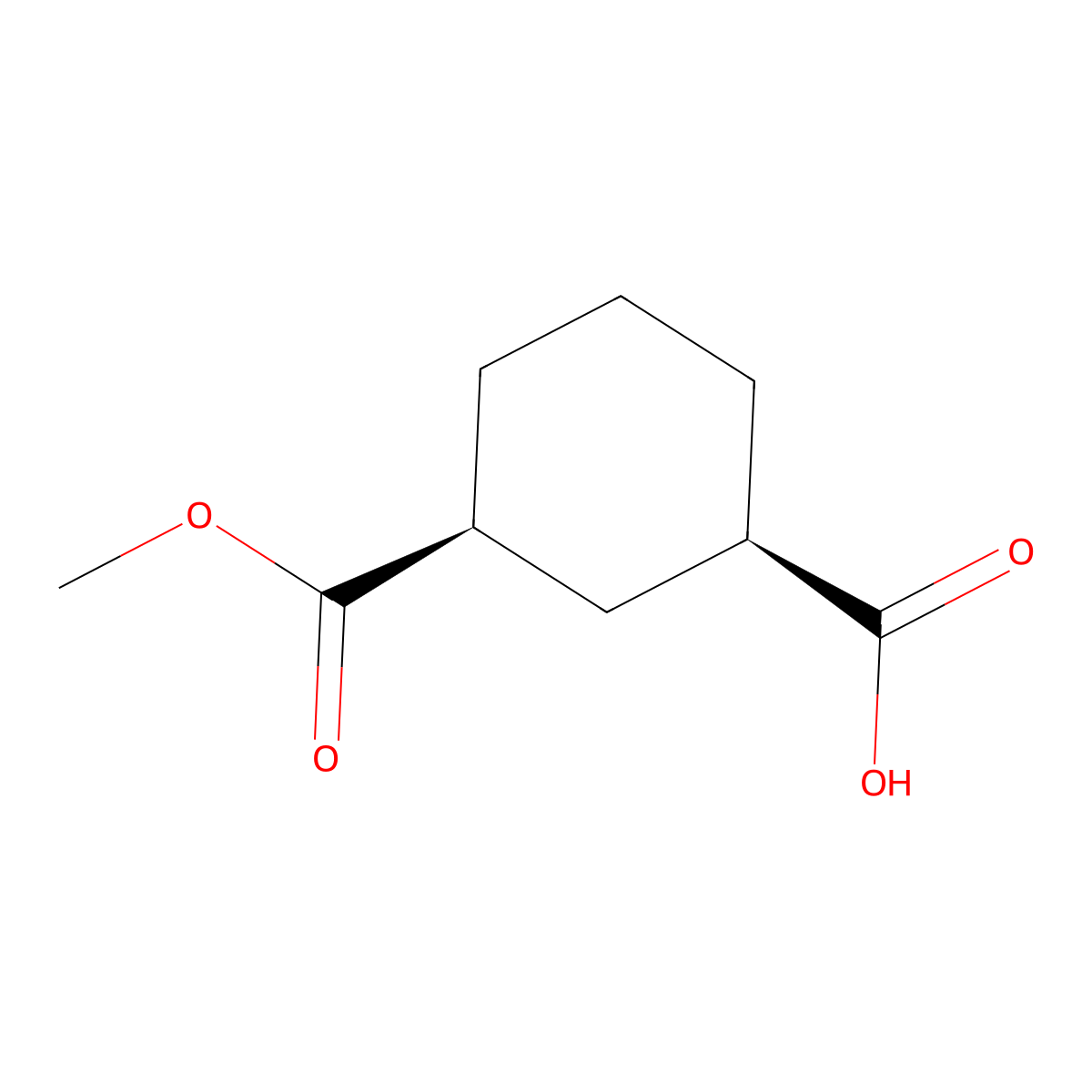 cis-3-Carbomethoxycyclohexane-1-carboxylic acid molecular structure, CAS 733742-58-0