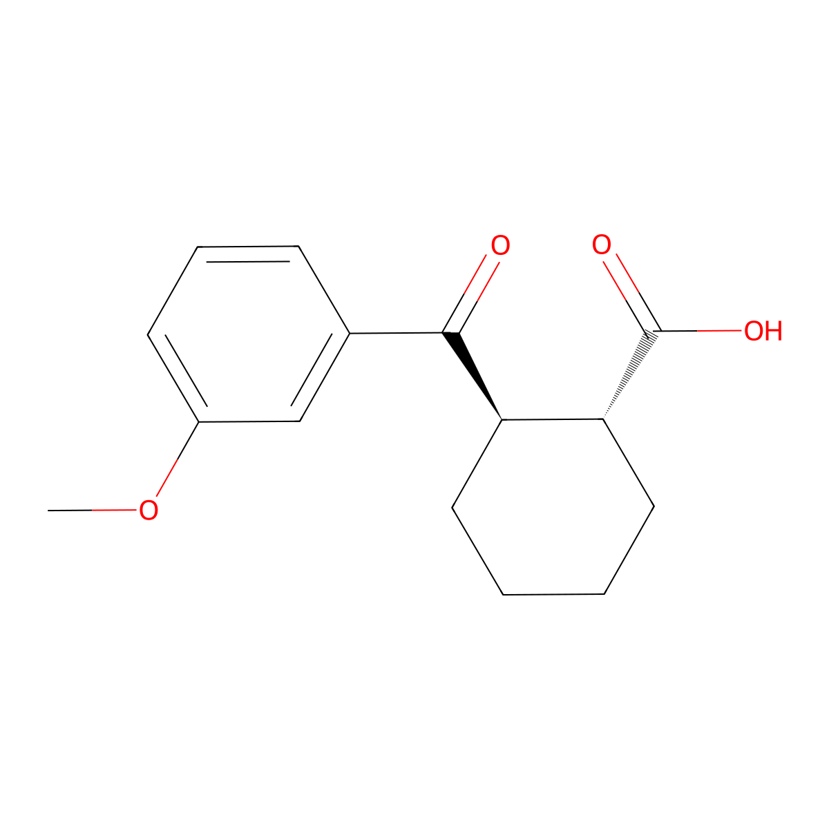 trans-2-(3-Methoxybenzoyl)cyclohexane-1-carboxylic acid molecular structure, CAS 733742-73-9