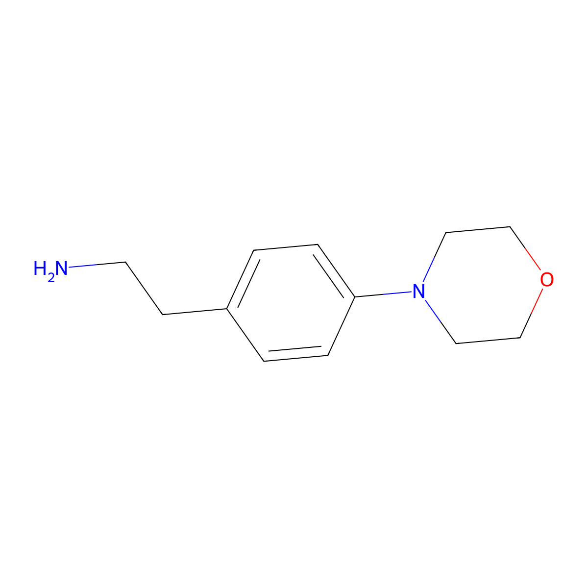 2-(4-Morpholin-4-yl-phenyl)-ethylamine molecular structure, CAS 733756-63-3