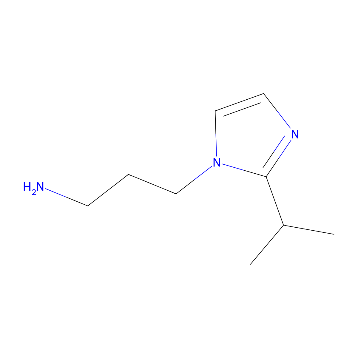 3-(2-Isopropyl-imidazol-1-yl)-propylamine molecular structure, CAS 733756-66-6