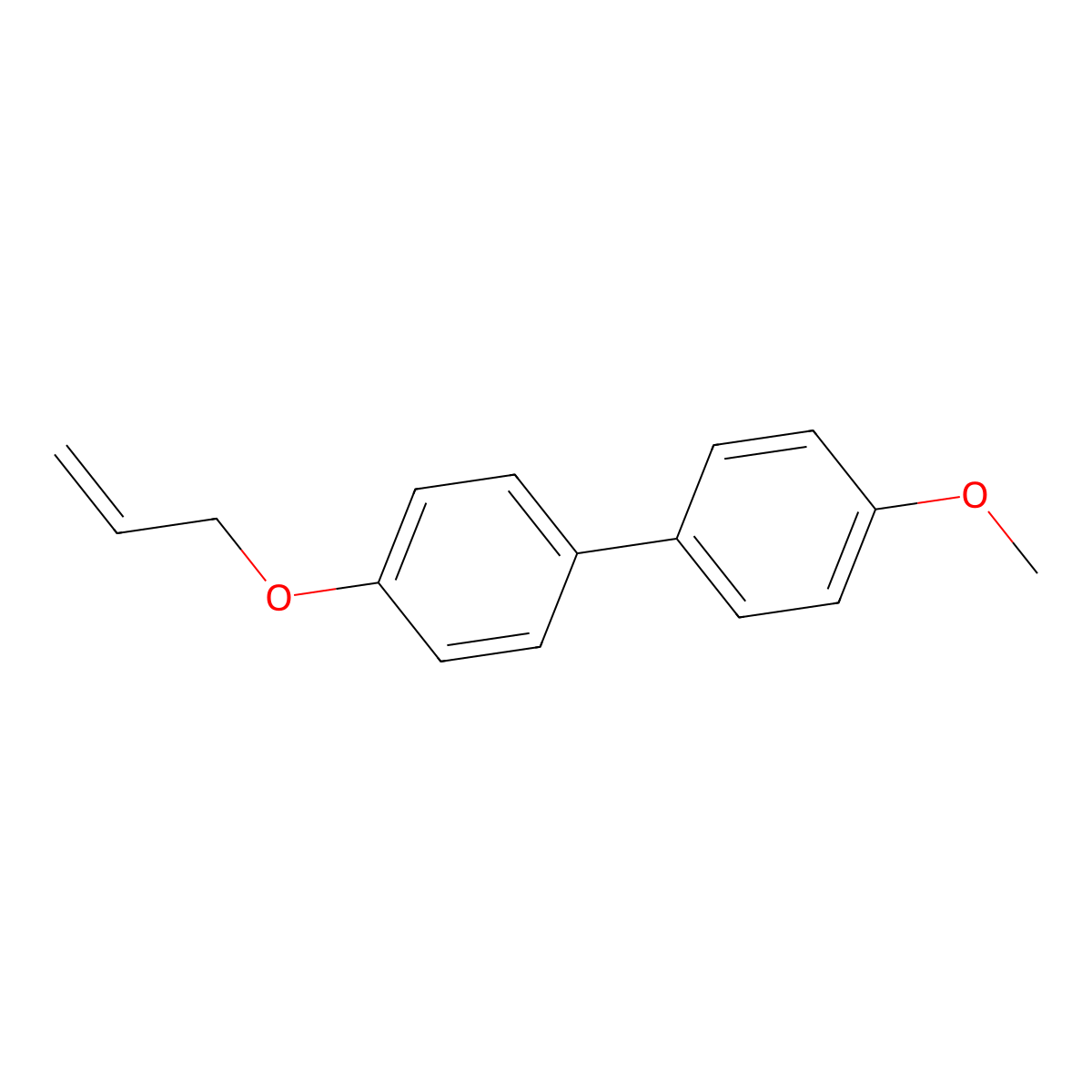 4-Methoxy-4'-(2-propen-1-yloxy)-1,1'-biphenyl molecular structure, CAS 73376-30-4