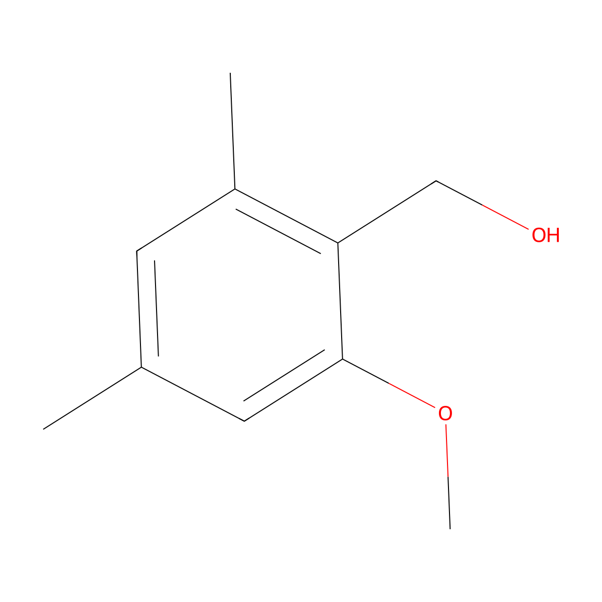 (2-Methoxy-4,6-dimethylphenyl)methanol molecular structure, CAS 733768-81-5