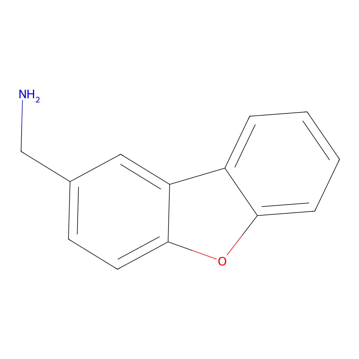 Dibenzo[b,d]furan-2-ylmethanamine molecular structure, CAS 733775-48-9