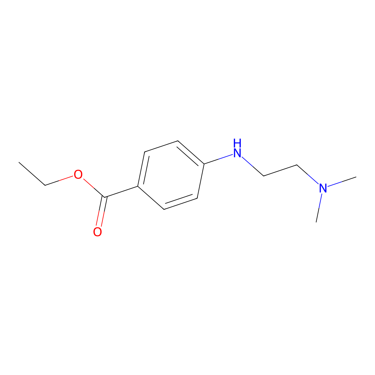 Ethyl 4-((2-(dimethylamino)ethyl)amino)benzoate molecular structure, CAS 733782-71-3