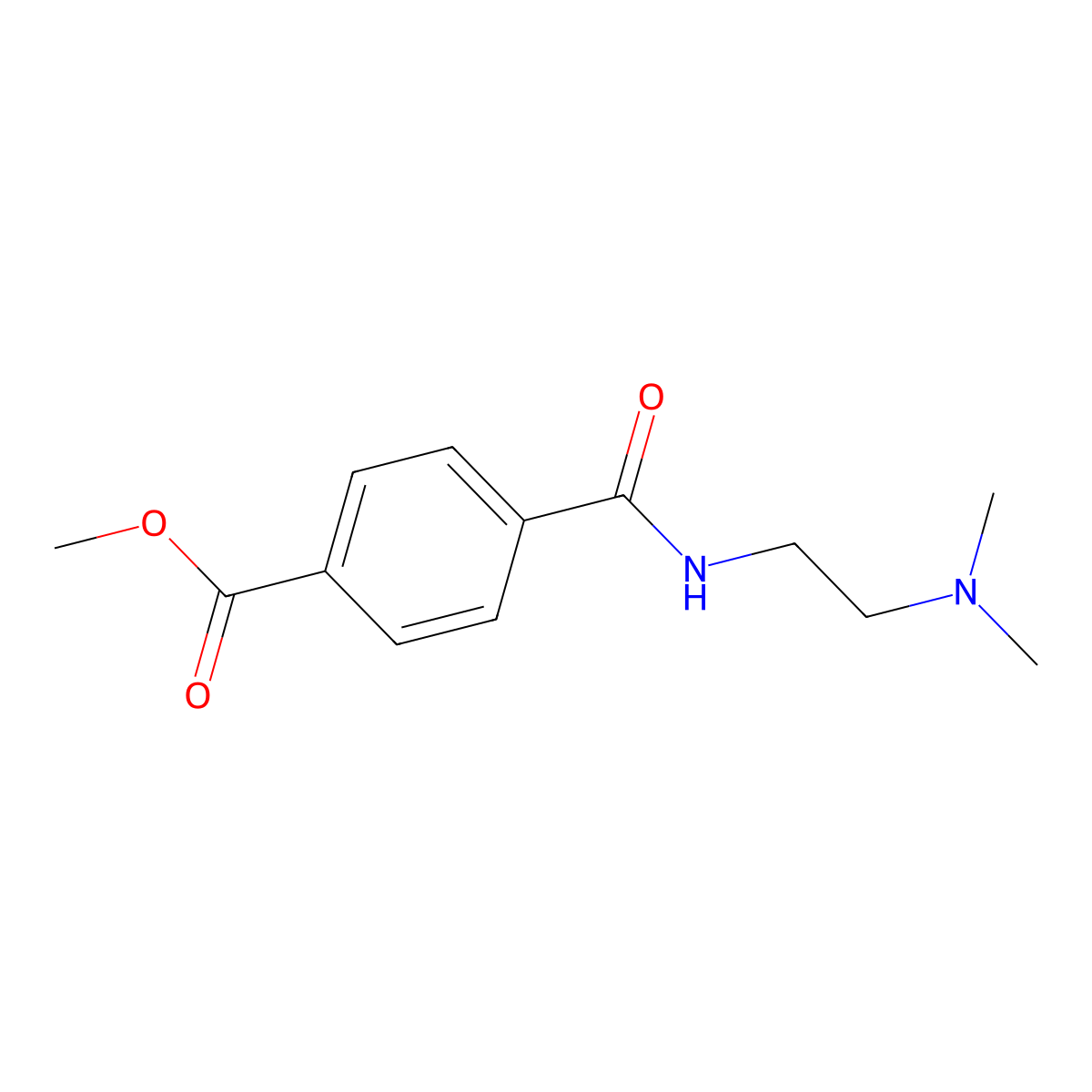 Methyl 4-({[2-(dimethylamino)ethyl]amino}carbonyl)benzoate molecular structure, CAS 733783-45-4